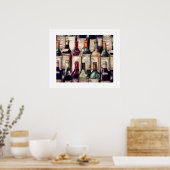 Poster des amateurs de vin (Cuisine)