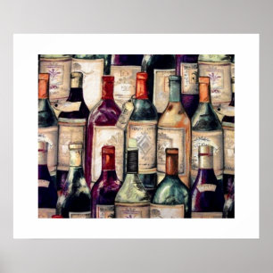 Poster des amateurs de vin