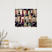 Poster des amateurs de vin (Cuisine)