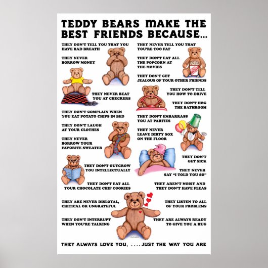 Poster des amis de Teddy Bear (Devant)