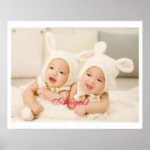 Poster des Anges adorables Twin Baby Sisters