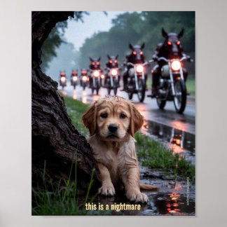 Poster des animaux de compagnie solitaires et tris