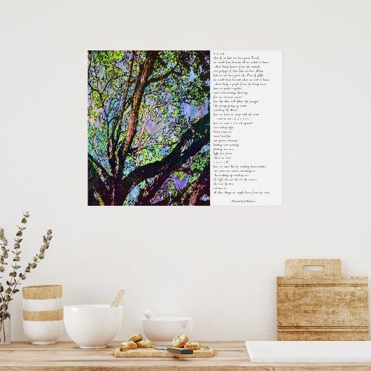 Poster Des arbres (Cuisine)