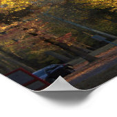 Poster des arbres d'automne (Coin)