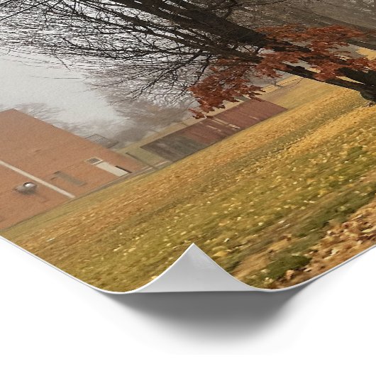 Poster des arbres d'automne (Coin)