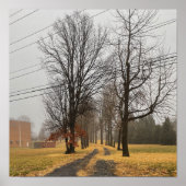 Poster des arbres d'automne (Devant)