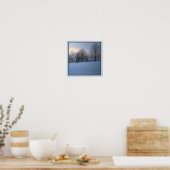 Poster des arbres d'hiver pittoresques (Cuisine)
