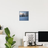 Poster des arbres d'hiver pittoresques (Bureau à domicile)