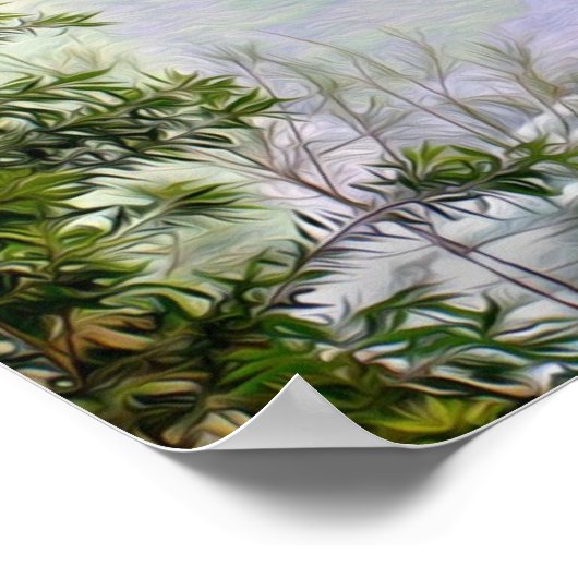 Poster des arbres hawaïens (Coin)