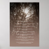 Poster Des arbres qui brillent "Faites-le de toute façon" (Devant)