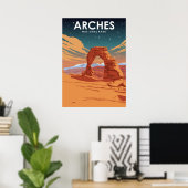 Poster des Arches National Park Vintage Travel Pos (Bureau à domicile)