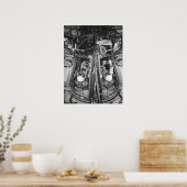 Poster Des astronautes insérés dans la sonde spatiale Gem (Cuisine)