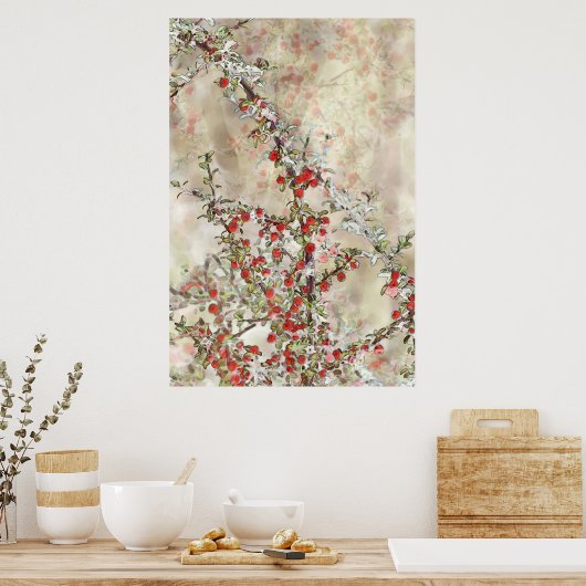 Poster des baies d'aquarelle (Cuisine)