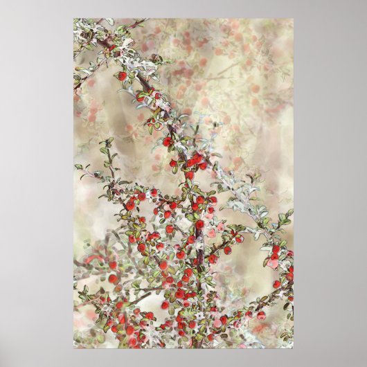 Poster des baies d'aquarelle (Devant)