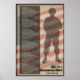 Poster Des balles pour un héros de la ville natale