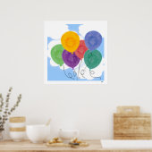 Poster des ballons dans le ciel (Cuisine)