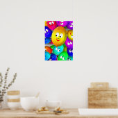 Poster des ballons de joyeux visages (Cuisine)