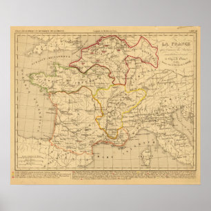 Poster DES Barbares de l'invasion d'apres de la France de