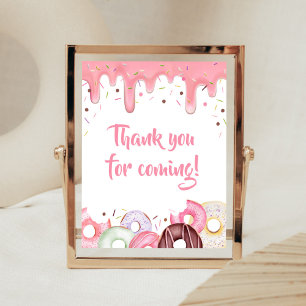 Poster Des beignes et des plongeurs arrosent le Merci pou