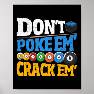 Poster Des Billiards Ne Les Posent Pas Les Frapper 8 Ball
