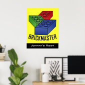 Poster des blocs de construction pour enfants (Bureau à domicile)