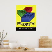 Poster des blocs de construction pour enfants (Cuisine)