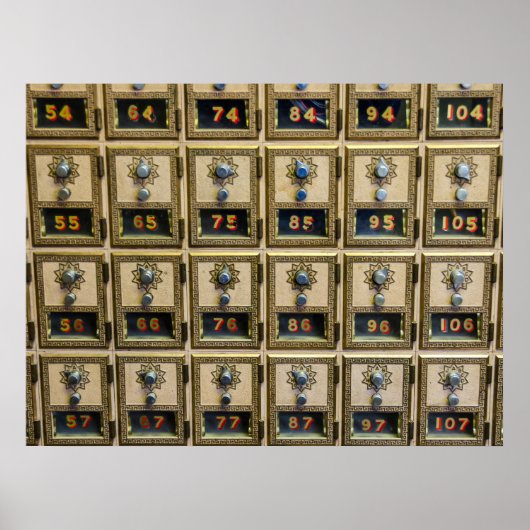 Poster des boîtes de verrous combinées du bureau d (Devant)