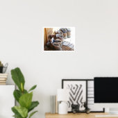 Poster des bottes de randonnée dans une rangée (Bureau à domicile)