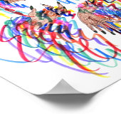 Poster des boucles de couleur (Coin)