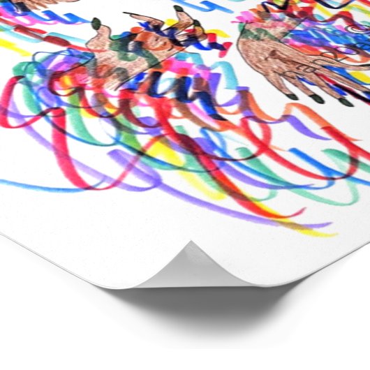 Poster des boucles de couleur (Coin)