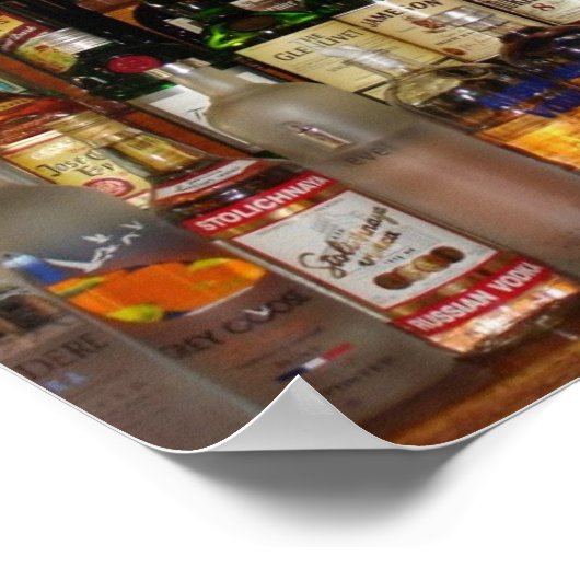 Poster des bouteilles d'alcool (Coin)