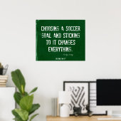 Poster des buts de football dans Denim vert 004 (Bureau à domicile)