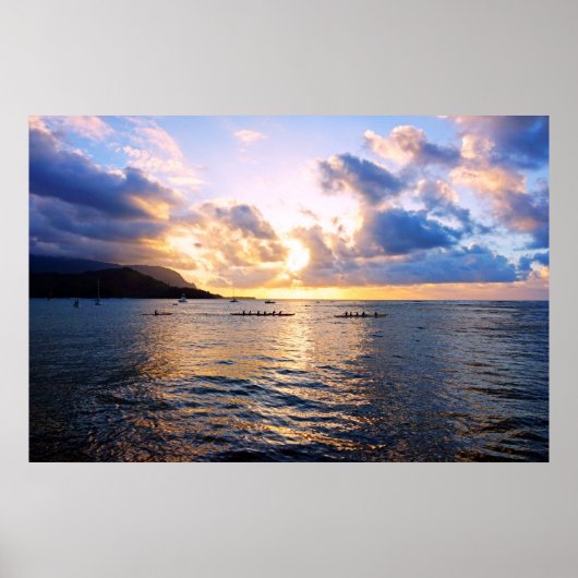 Poster des Canots Outrigger Hanalei Bay (Devant)