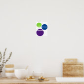 Poster des cercles colorés (Cuisine)