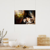 Poster Des chatons dans le hangar du jardin (Cuisine)