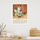 Poster Des chatons en jeu (Cuisine)