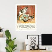 Poster Des chatons en jeu (Bureau à domicile)