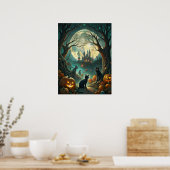 Poster des chats d'Halloween (Cuisine)