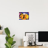 Poster des Chevaux Jaunes Imprimer (Bureau à domicile)