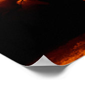 Poster des chevaux noirs et d'or (Coin)