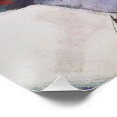 Poster des chevaux rouges et bleus (Coin)