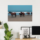 Poster des Chevaux sauvages (Bureau à domicile)