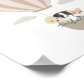 Poster des chiens de balloon à air chaud Boho Nurs (Coin)