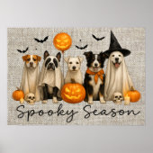Poster des chiens d'Halloween (Devant)