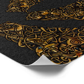 Poster des chiens d'or Celtic Knot (Coin)