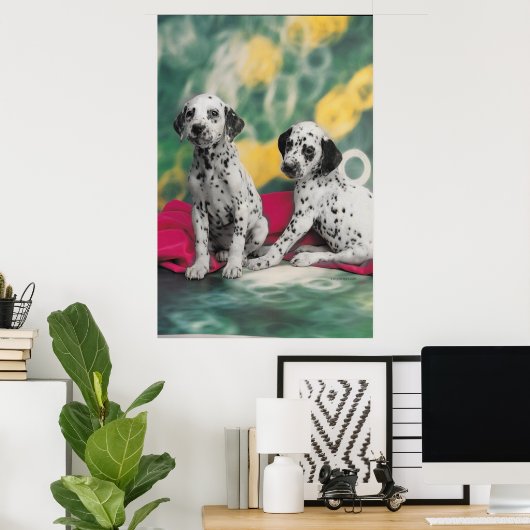 Poster des chiots dalmate (Bureau à domicile)