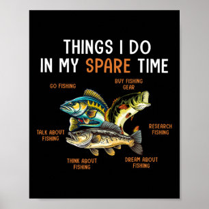Poster Des Choses Que Je Fais Dans Mon Temps De Rechange