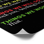 Poster Des Choses Que Nous Avons Construites Cette Ville  (Coin)