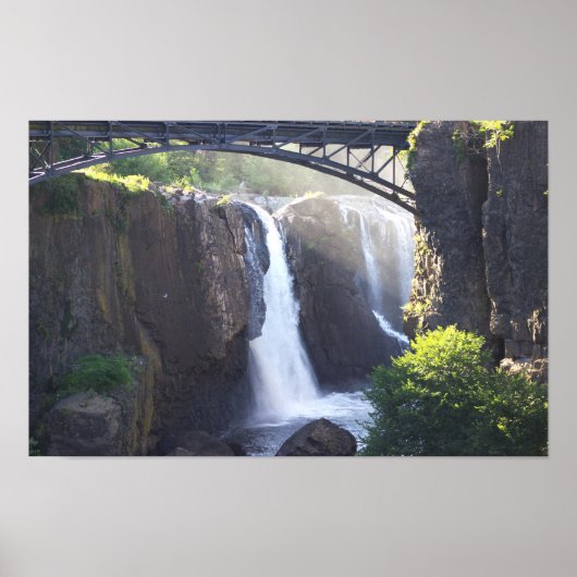 Poster des chutes d'eau Passaic (Devant)