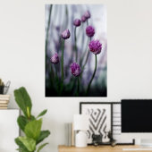 Poster Des ciboues en fleurs (Bureau à domicile)